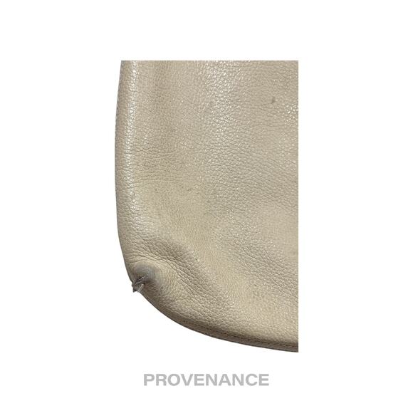 🔴 Gucci GG Vintage Logo Tote Bag - Off-White Leather - Picture 9 of 16